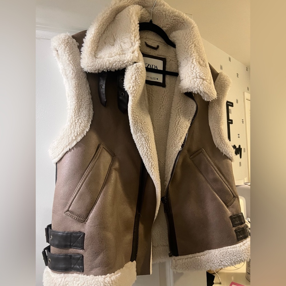 ZARA Shearling Vest